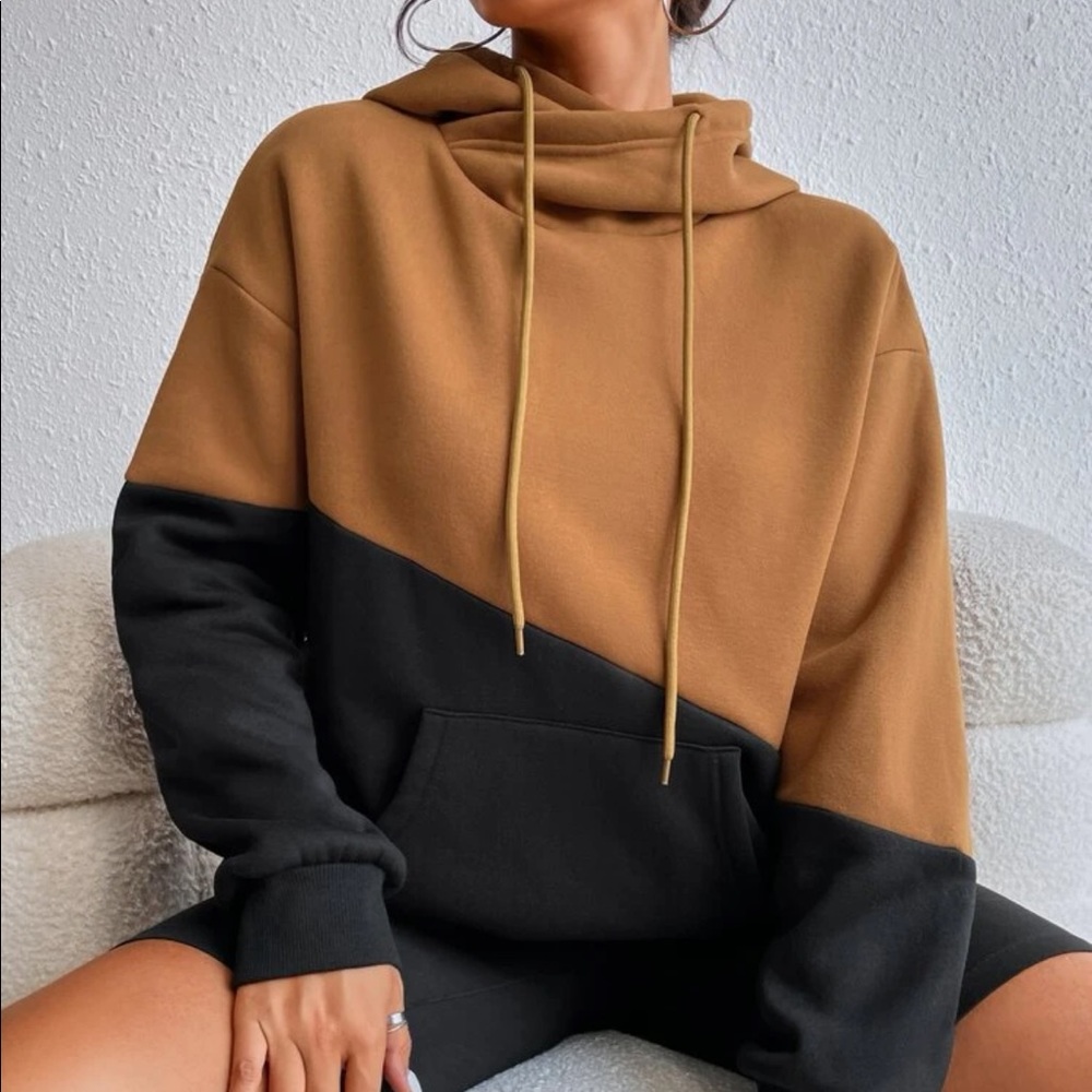 Boho color block hoodie jacket - Picture 6 of 6
